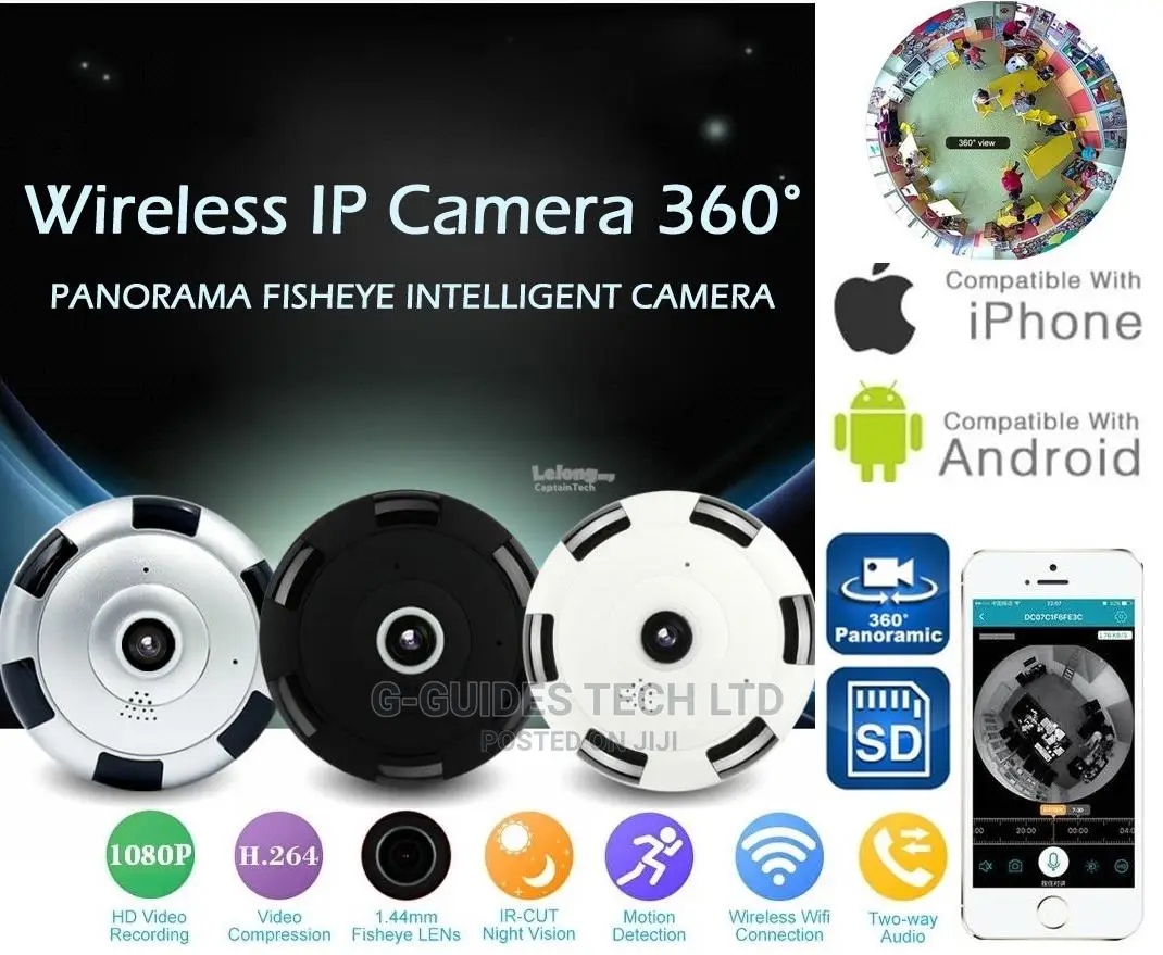 V380 Panoramic Wi-Fi Camera 360 Degree 2mp