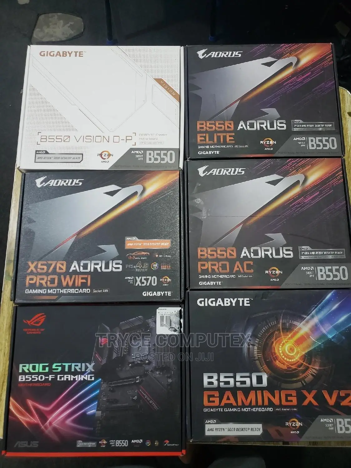 X570 and B550 Motherboard for AMD Ryzen Cpu or Processors
