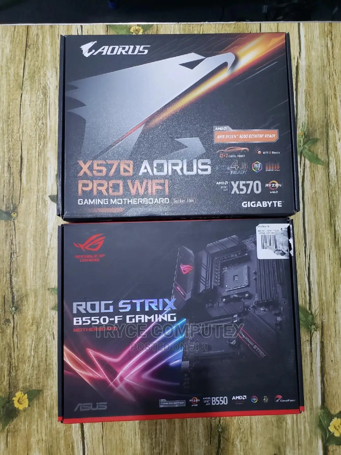 X570 and B550 Motherboard for AMD Ryzen Cpu or Processors