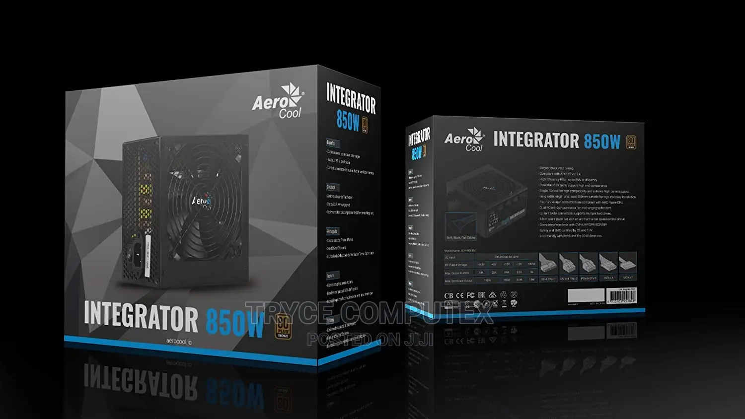 Aerocool Integrator 850 W 80 Plus Bronze Power Supply Unit
