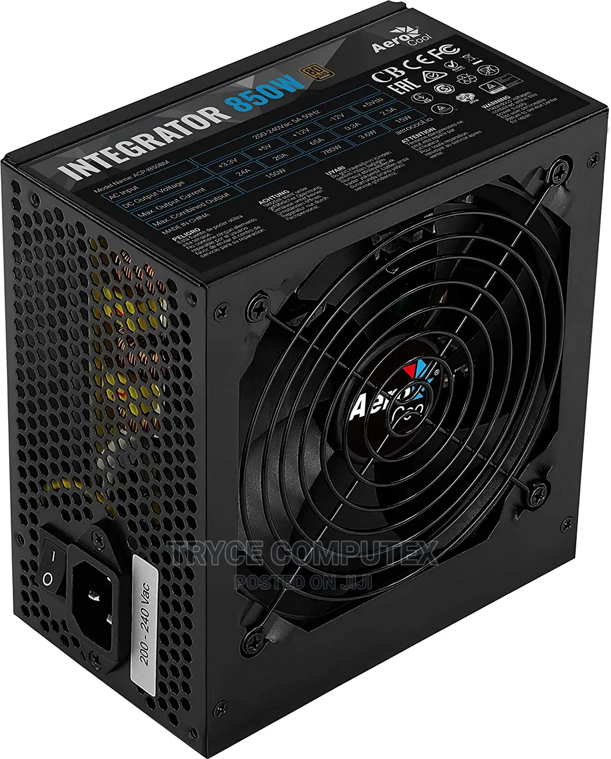 Aerocool Integrator 850 W 80 Plus Bronze Power Supply Unit