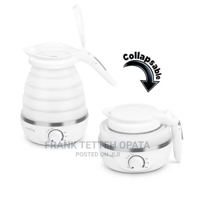 Electric Foldable Silicon Kettle 0.6L -White