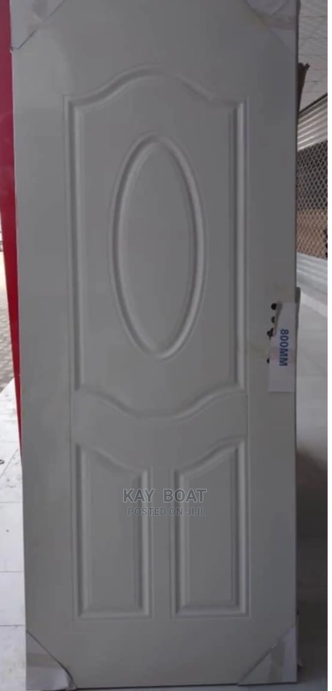 Durable White Wooden Door