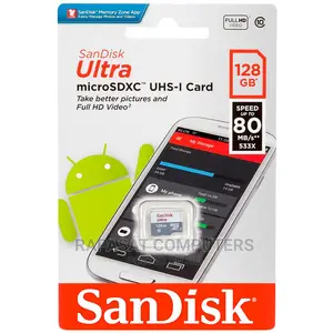 Sandisk Ultra Microsd 128GB Class 10 Memory Card