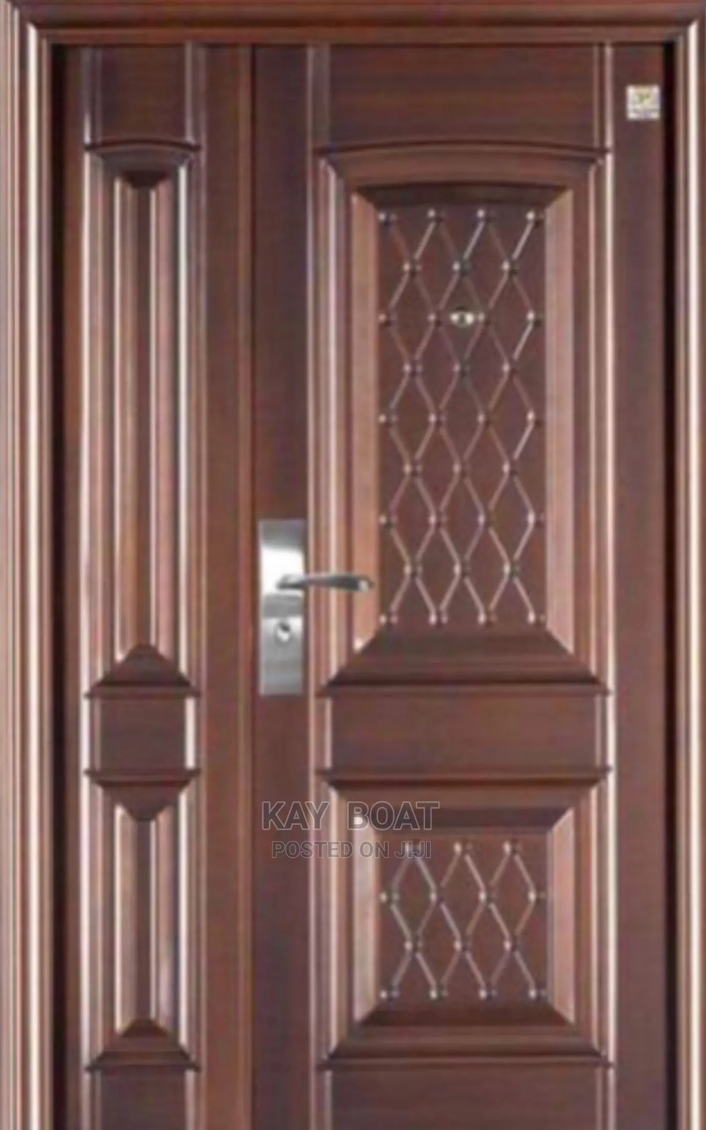 Modest Brown Door With All Accessories Available