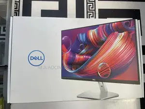 Grey Colour Dell 27” Monitor With 75hz Fullhd Ips Panel