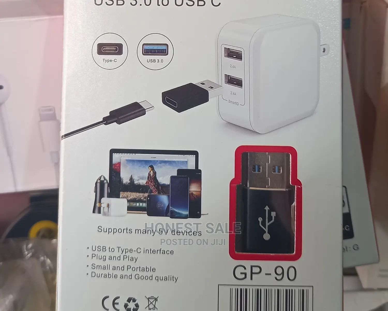 USB Male to Type C Female Adapter