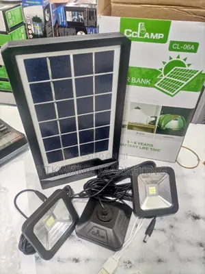 Solar Power Bank With Light
