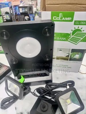 Solar Power Bank With Light