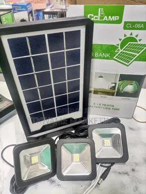 Solar Power Bank With Light