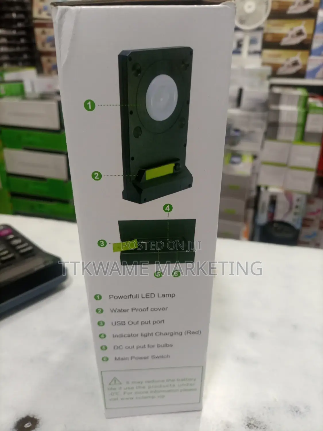 Solar Power Bank With Light