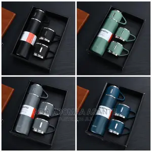 Vacuum Flask With 2 Cups Gift Set