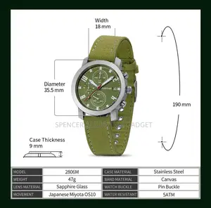 Pilot Men Quartz (Berny Firstime) Wristwatch Chronograph