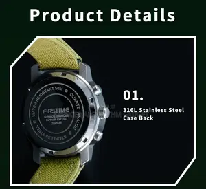Pilot Men Quartz (Berny Firstime) Wristwatch Chronograph
