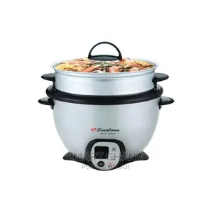 Binatone High Quality Rice Cooker - 2.2 Litre Black/Grey