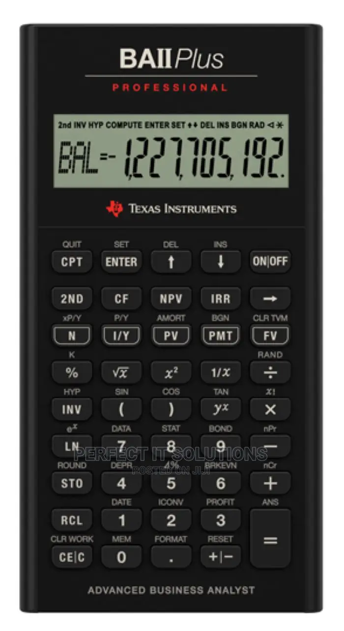 Texas Instru TI BA II Plus Professional Financial Calculator