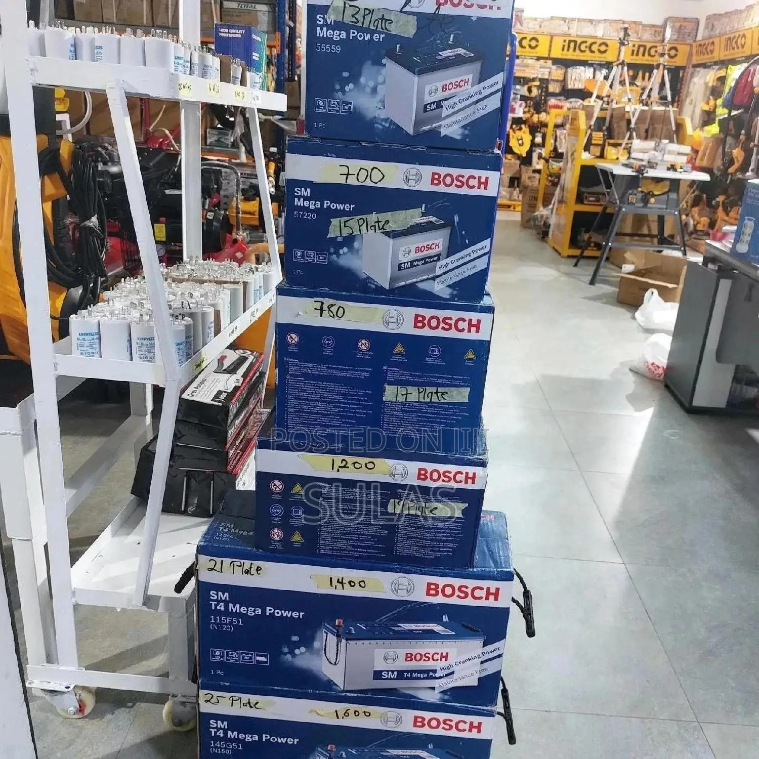 9 Plate Megar Bosch Batteries