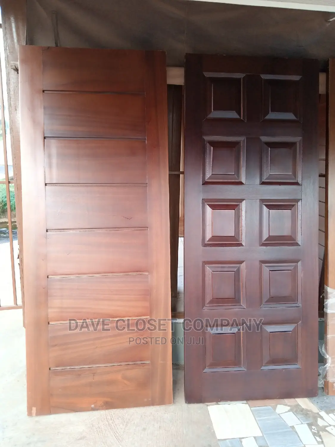 Solid Afromosia Wooden Doors