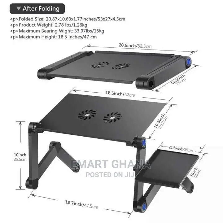 Adjustable Desktop Computer With Mouse Pad