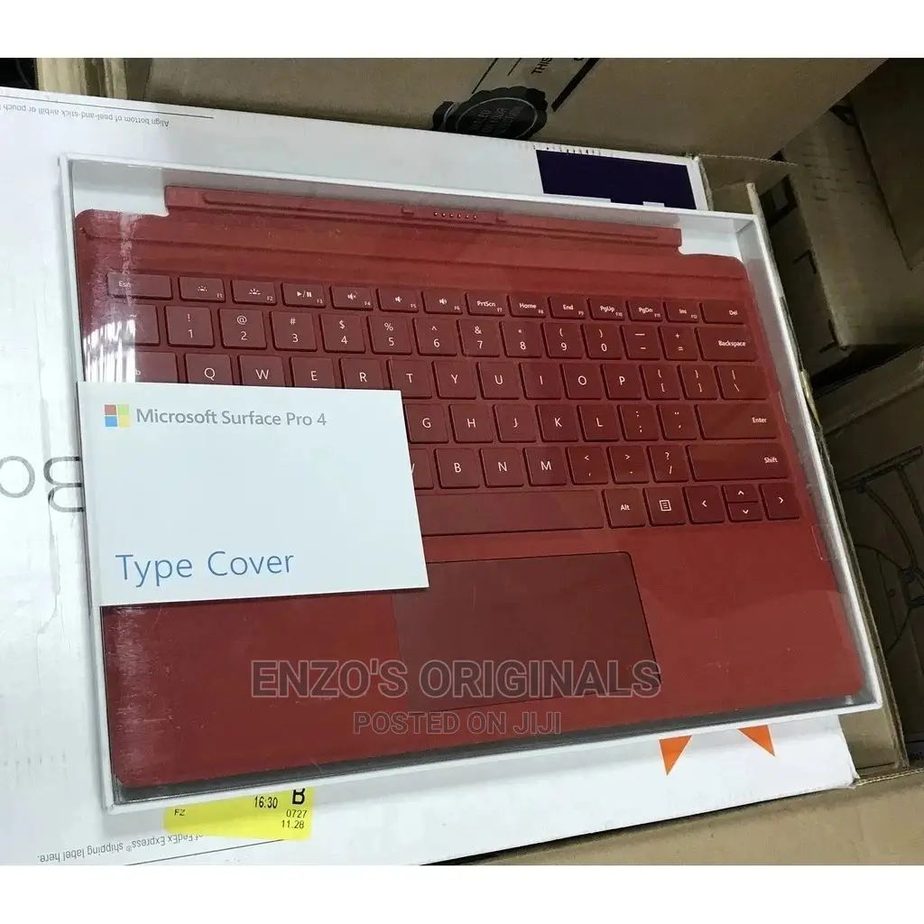 Surface Pro 3 to 7 Signature Keyboard Burgundy Alcantara New