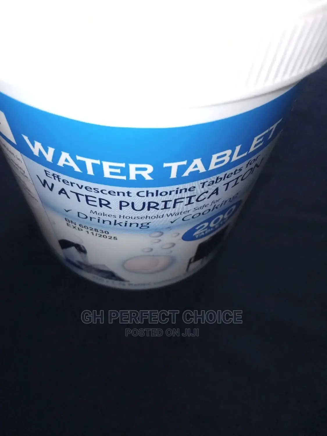 Water Purification Tablet - Kills Bacteria, Settle Dirts