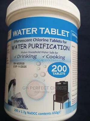 Water Purification Tablet - Kills Bacteria, Settle Dirts