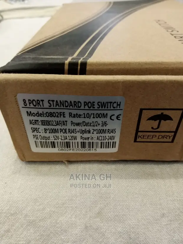 Ai Poe 8 Port Poe Switch 10/100 MBPS 2 Uplink 2