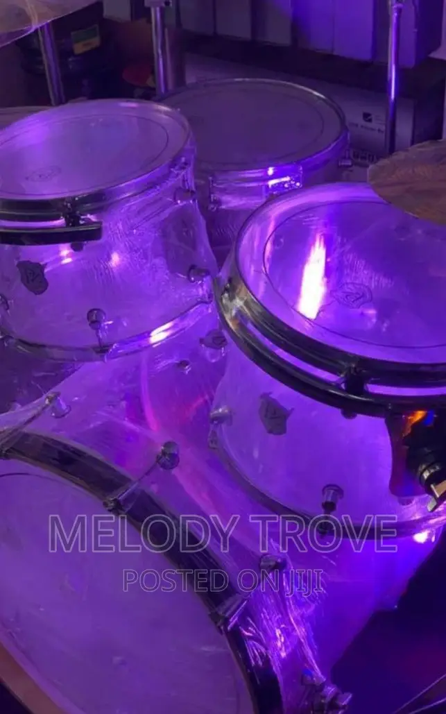 Pz Transparent 8-Piece Full Drumset