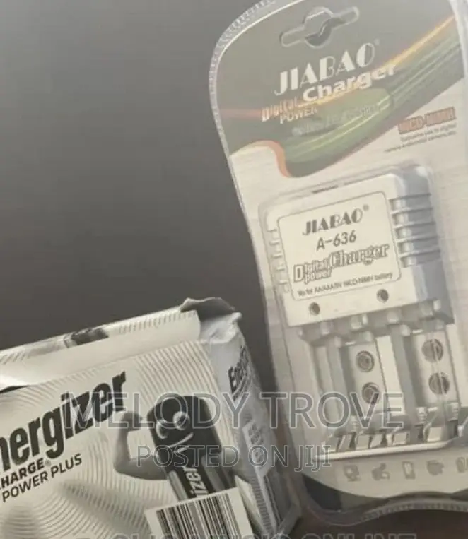 Jiabao Battery Charger With Energizer Batteries