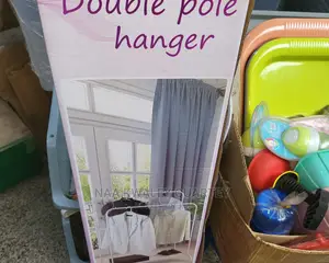 Double Pole Metal Clothes Rack