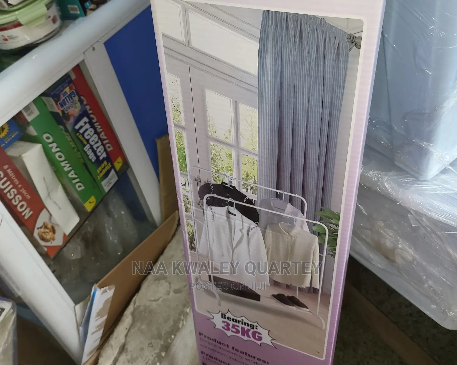 Double Pole Metal Clothes Rack