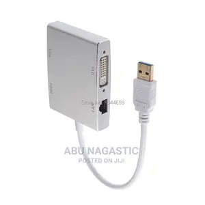 USB 3.0 Hub to 4k Hdmi Vga Dvi Rj45 Adapter Converter