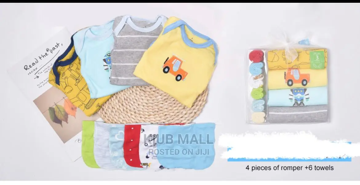 4 Pieces Romper Plus 6 Towel