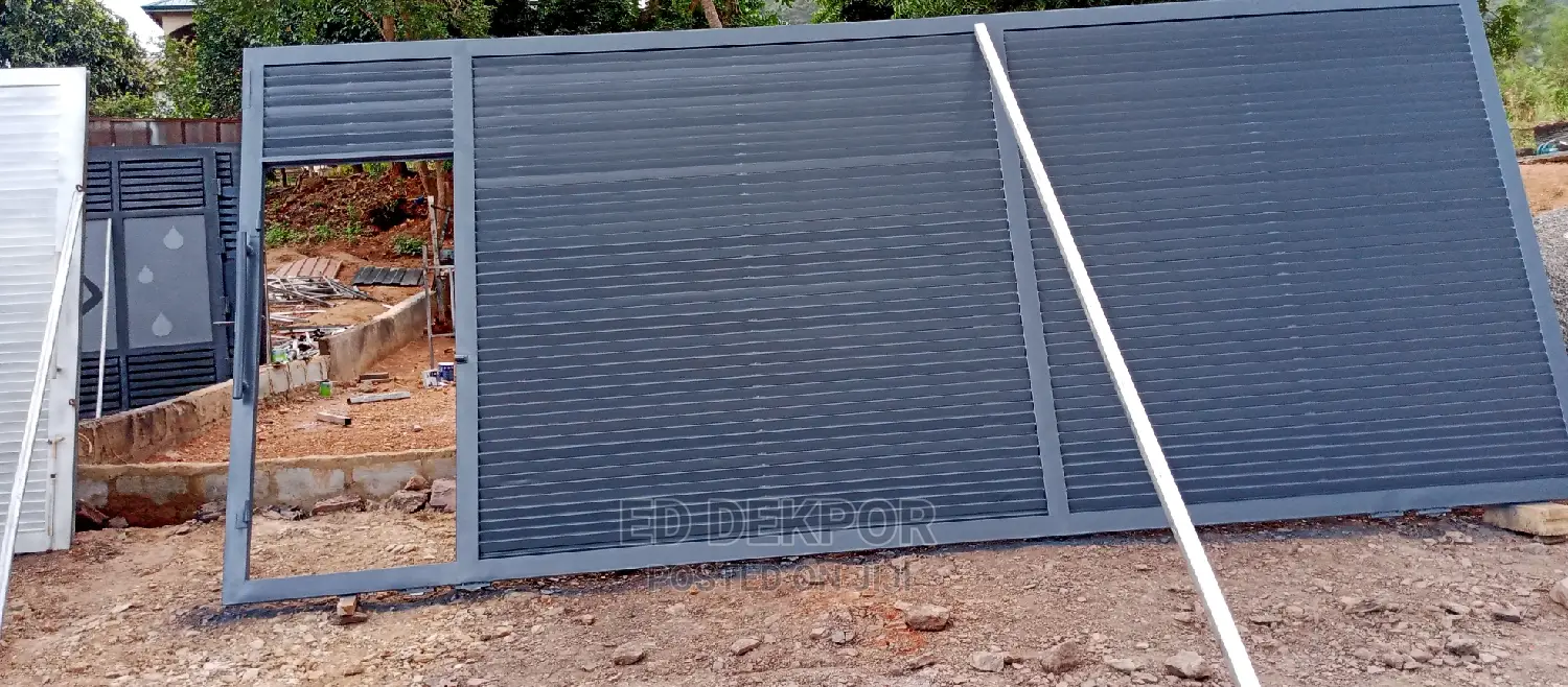 Big Sliding Metal Gate
