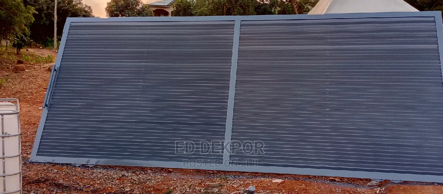 Big Sliding Metal Gate