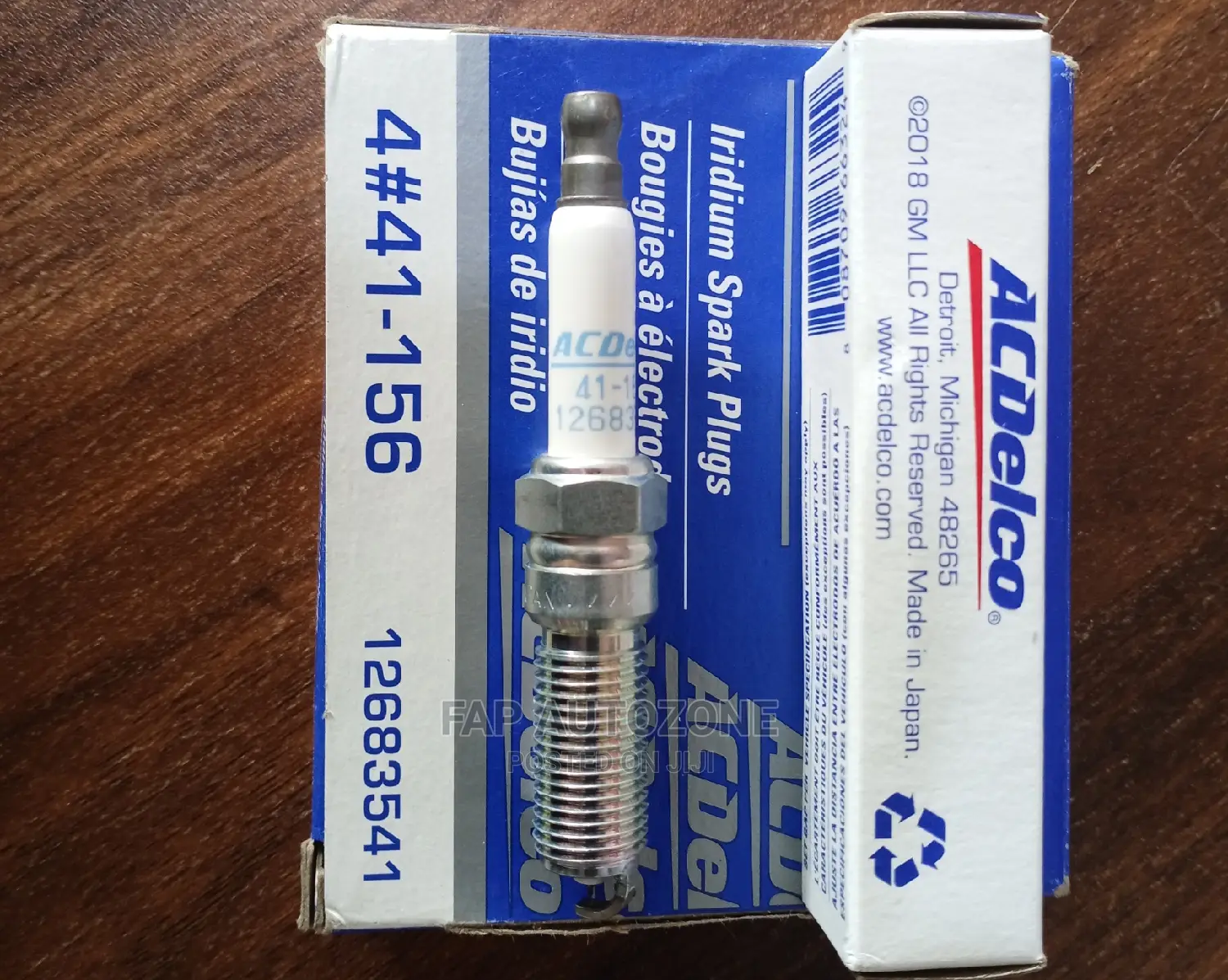 0019. Original Acdelco Spark Plugs 41156 From USA in Abossey Okai