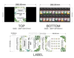 100% Natural Essential Oils • 20 Bottles of 10ml