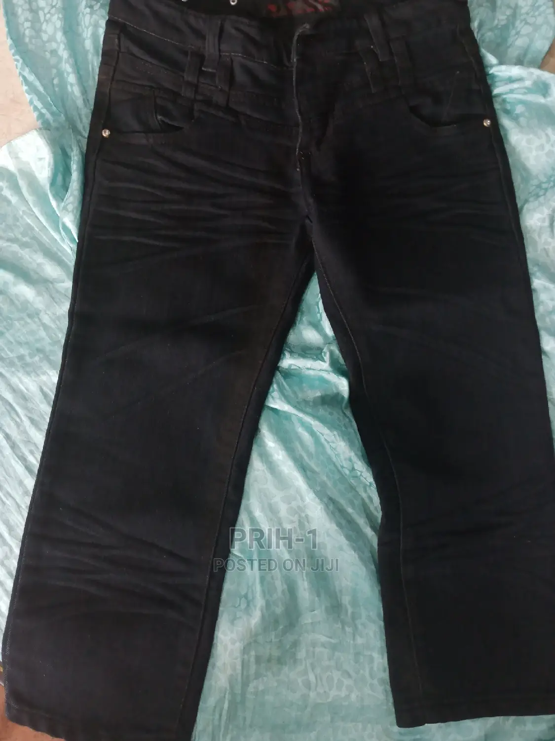 Kids Girls Neat Three Quater Jeans