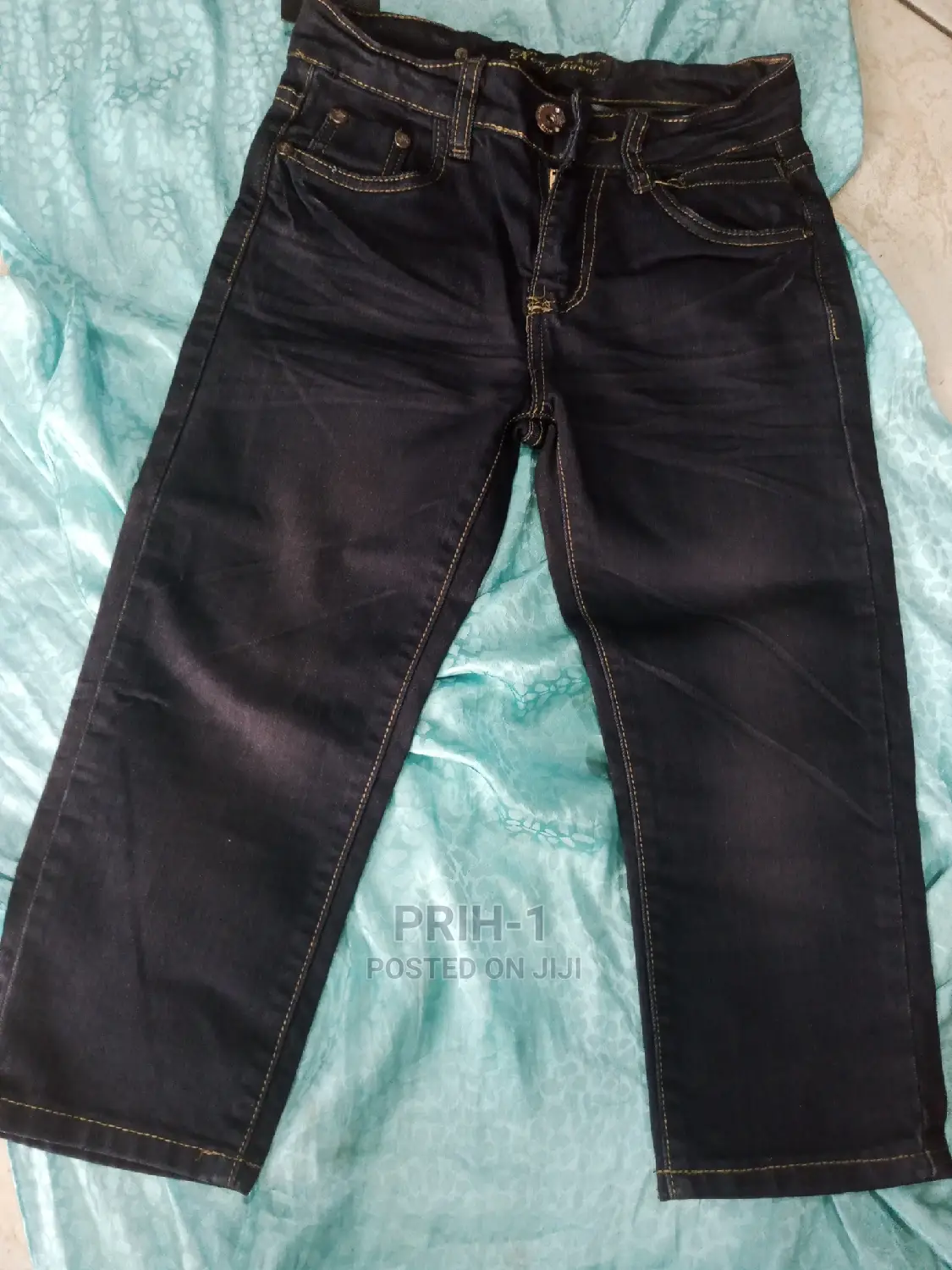 Kids Girls Neat Three Quater Jeans