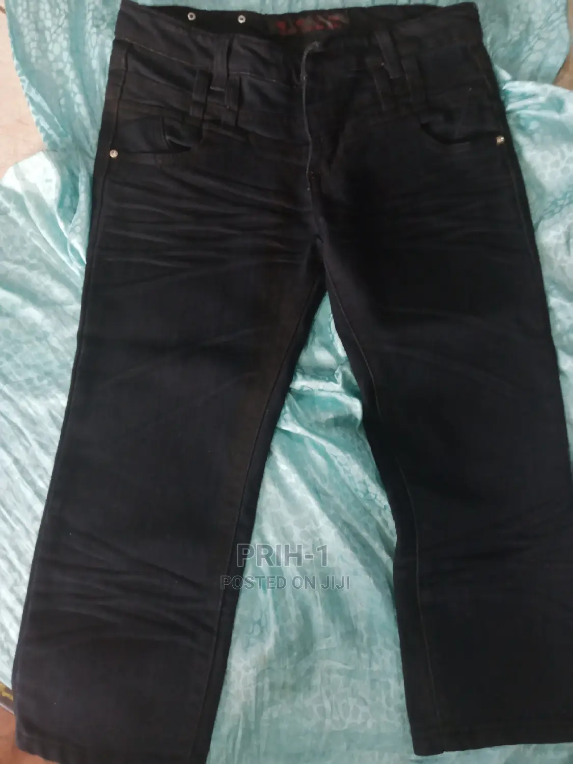 Kids Girls Neat Three Quater Jeans