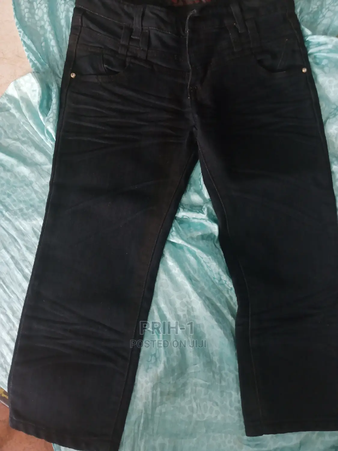 Kids Girls Neat Three Quater Jeans