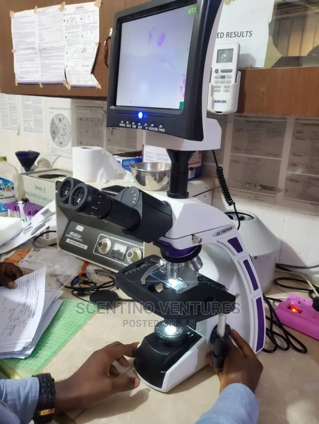 Microscope Olympus With Screen
