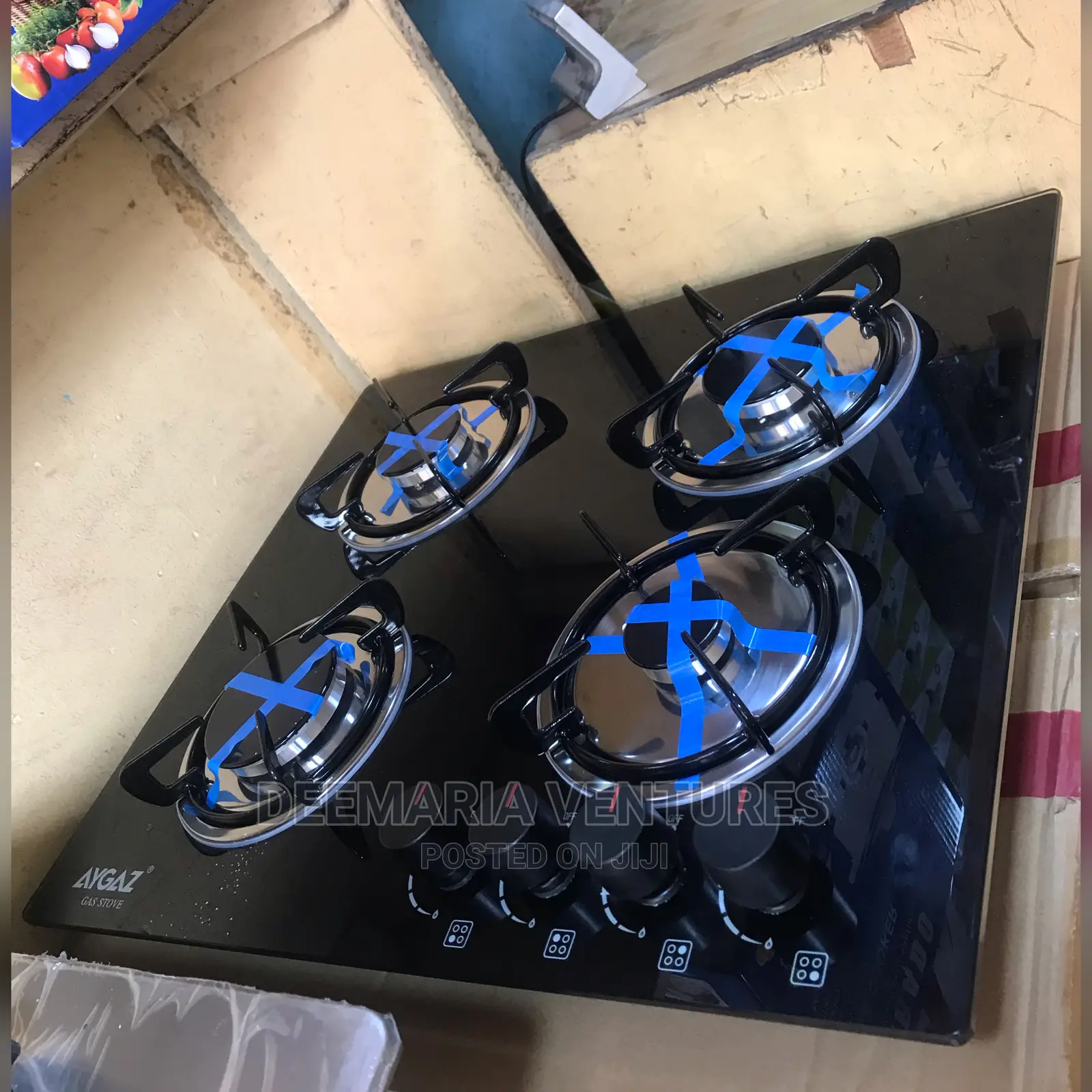 Quality Built in 4 Burner Auto Ignition Glass Top Gas Hob