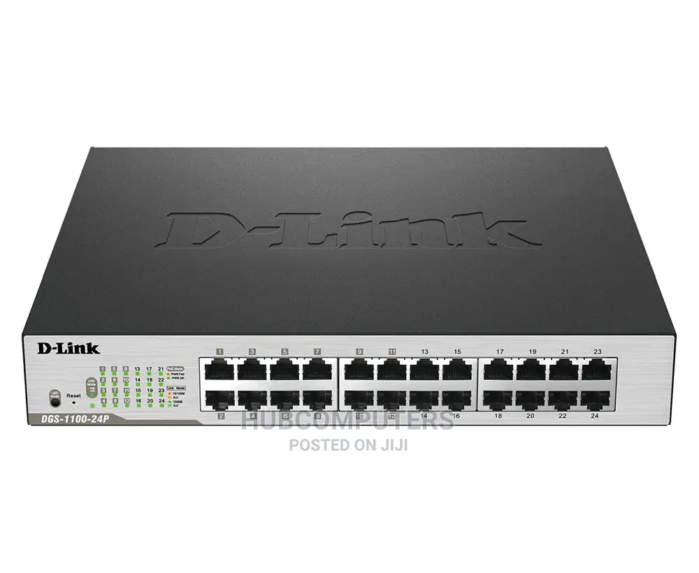 D-Link 24 Port Poe + Gigabit Switch [Smart Managed] DGS-F1210-26ps-E