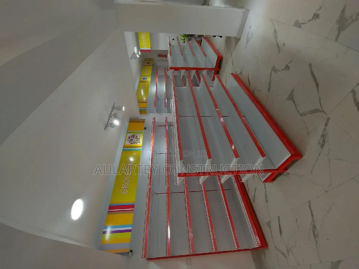 Supermarket Shelves and Pharmacy Shelves