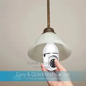1080P E27 Wifi IP PTZ Security Camera, Color, With Automatic