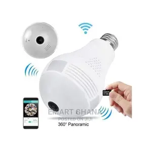 Mini Panoramic Bulb Camera HD 1080P 360 Degree Fisheye Wifi