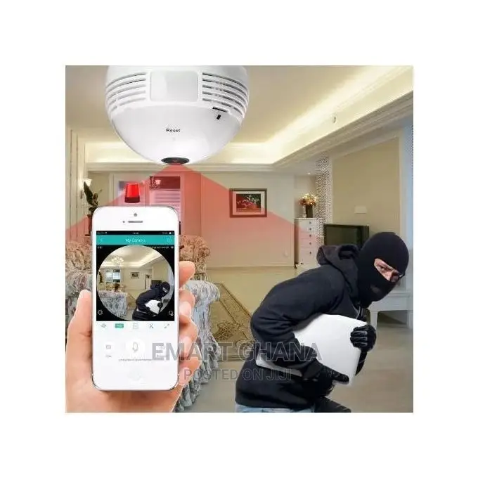 Mini Panoramic Bulb Camera HD 1080P 360 Degree Fisheye Wifi