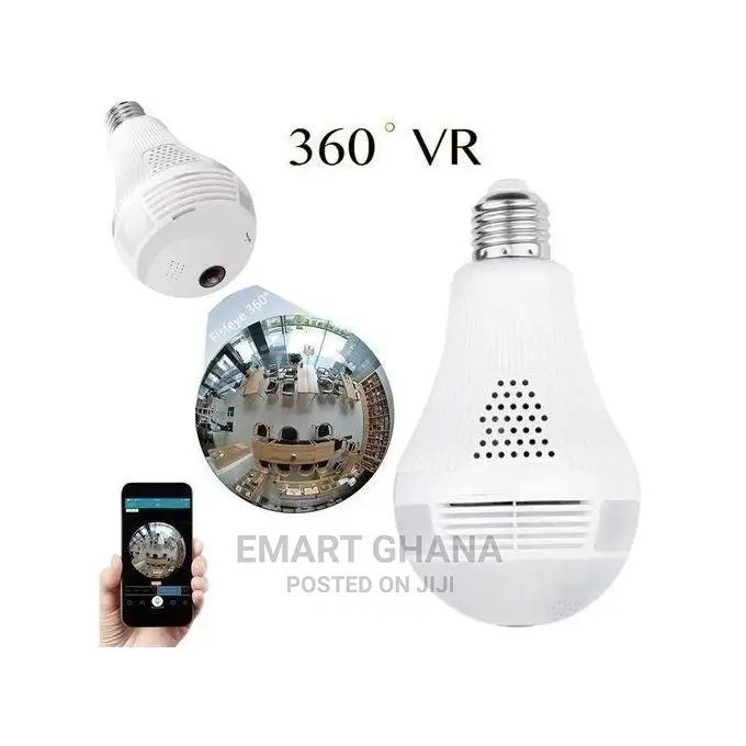 Mini Panoramic Bulb Camera HD 1080P 360 Degree Fisheye Wifi