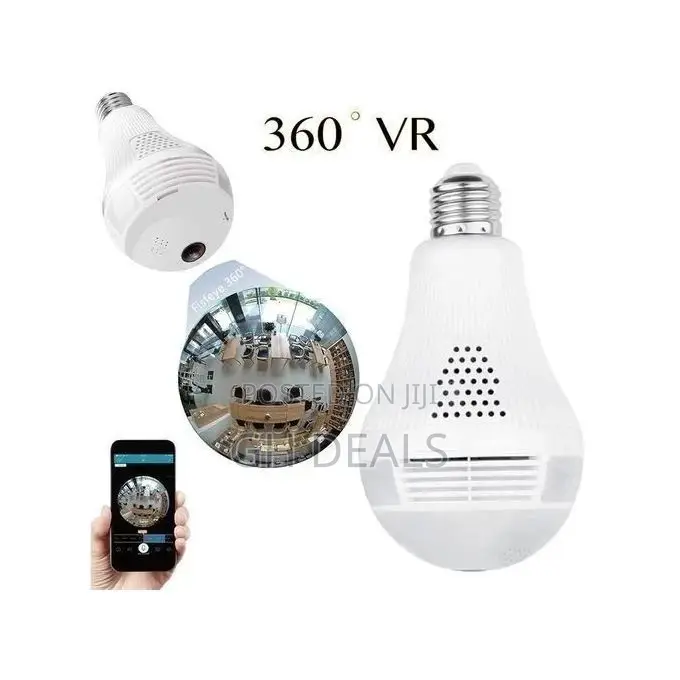 Mini Panoramic Bulb Camera HD 1080P 360 Degree Fisheye Wifi